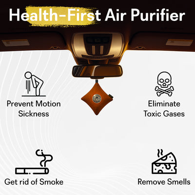 GOODAIR 3.0 Premium Non-electric Car Air Purifier | Romantic Coffee