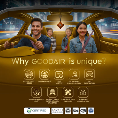 GOODAIR 2.0 Premium Non-electric Car Air Purifier | Romantic Coffee