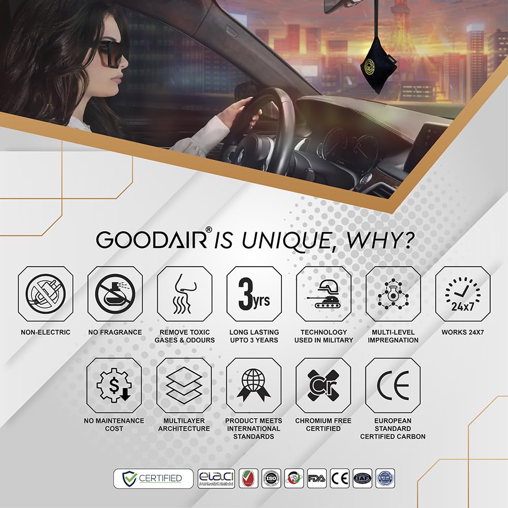 GOODAIR Royal Car Air Purifier | Non-Electric | Forest Green