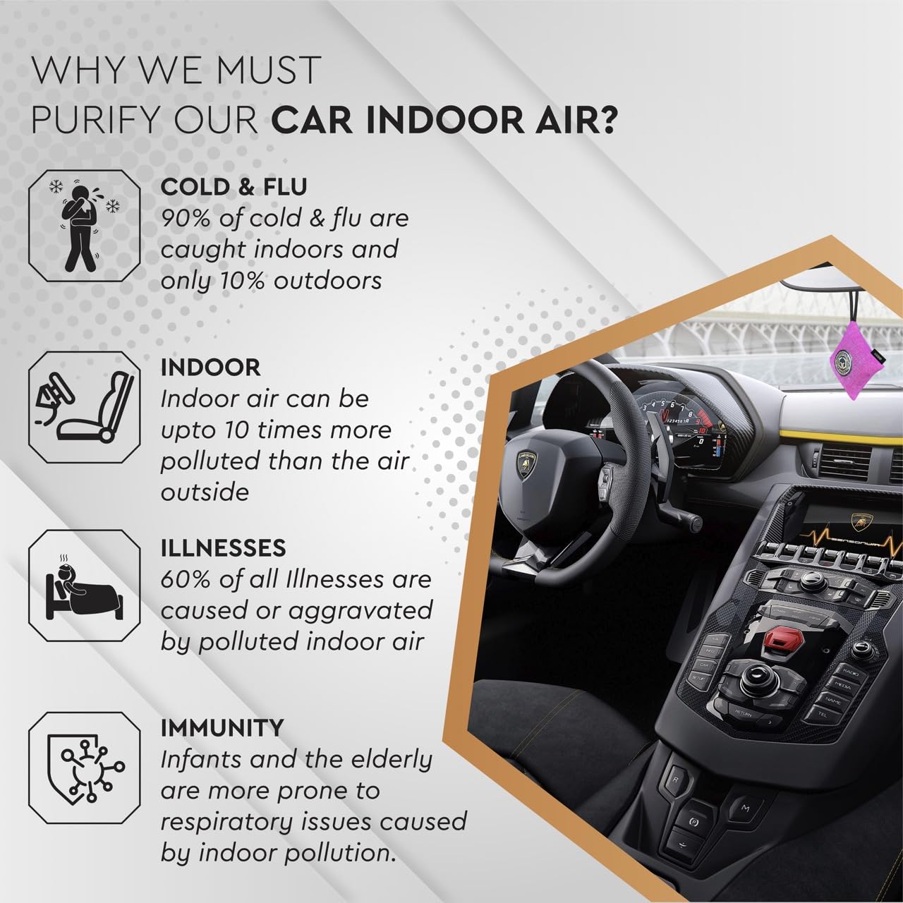 GOODAIR Royal Car Air Purifier | Non-Electric | Forest Green