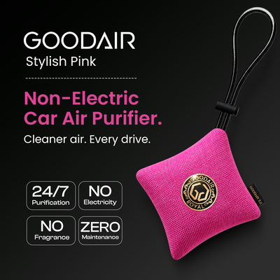 GOODAIR 3.0 Premium Non-electric Car Air Purifier | Stylish Pink