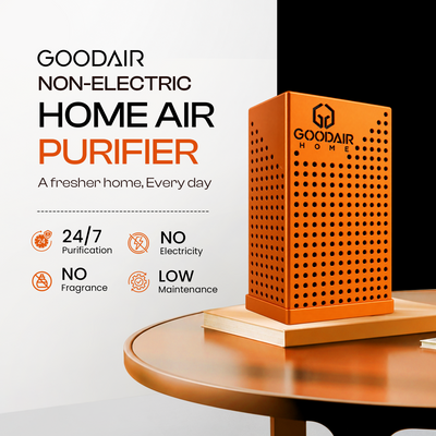 GOODAIR Home Compact | Non-Electric Air Purifier | Phoenix Orange