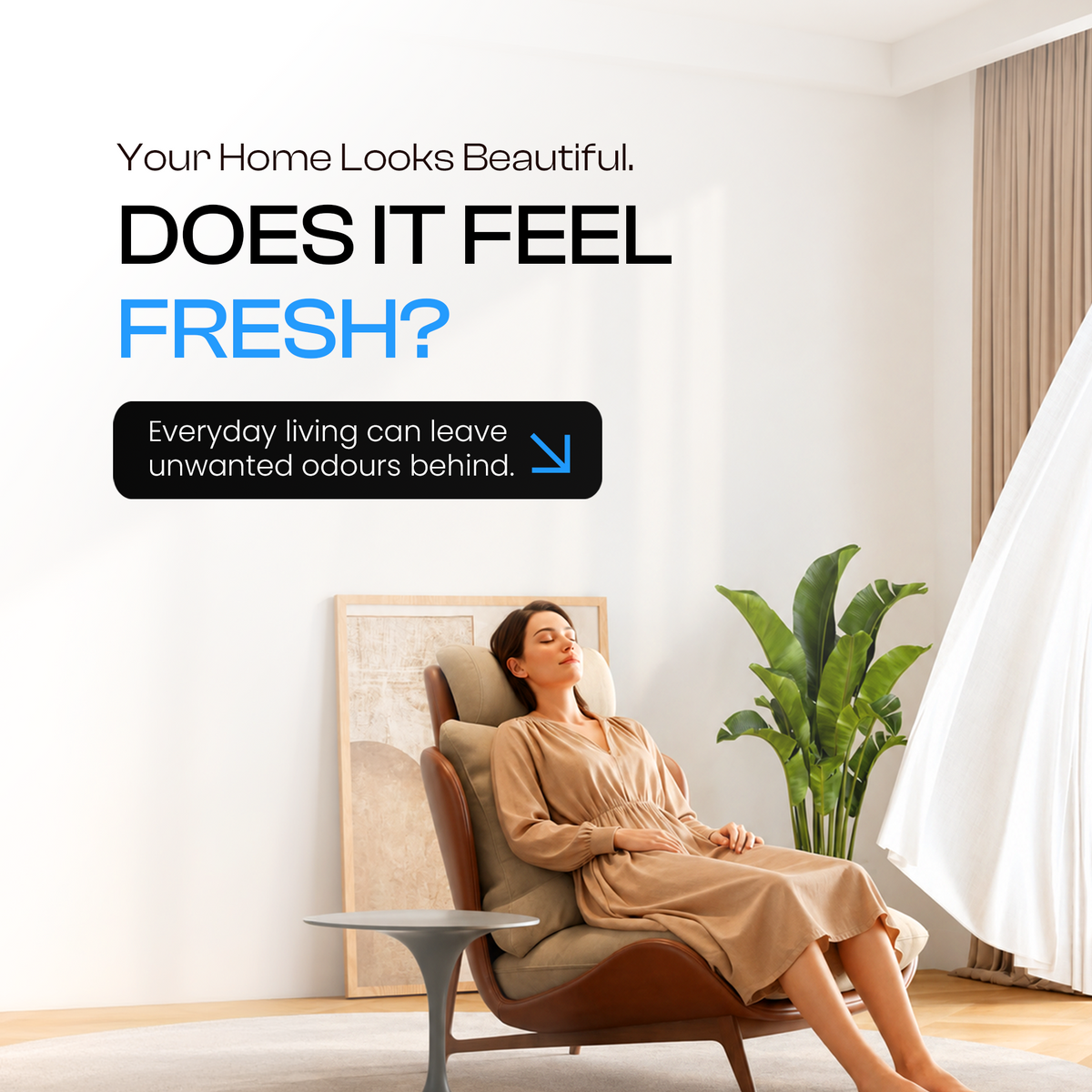 GOODAIR Home Compact | Non-Electric Air Purifier | Skyfall Blue