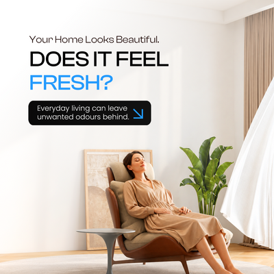 GOODAIR Home Compact | Non-Electric Air Purifier | Skyfall Blue