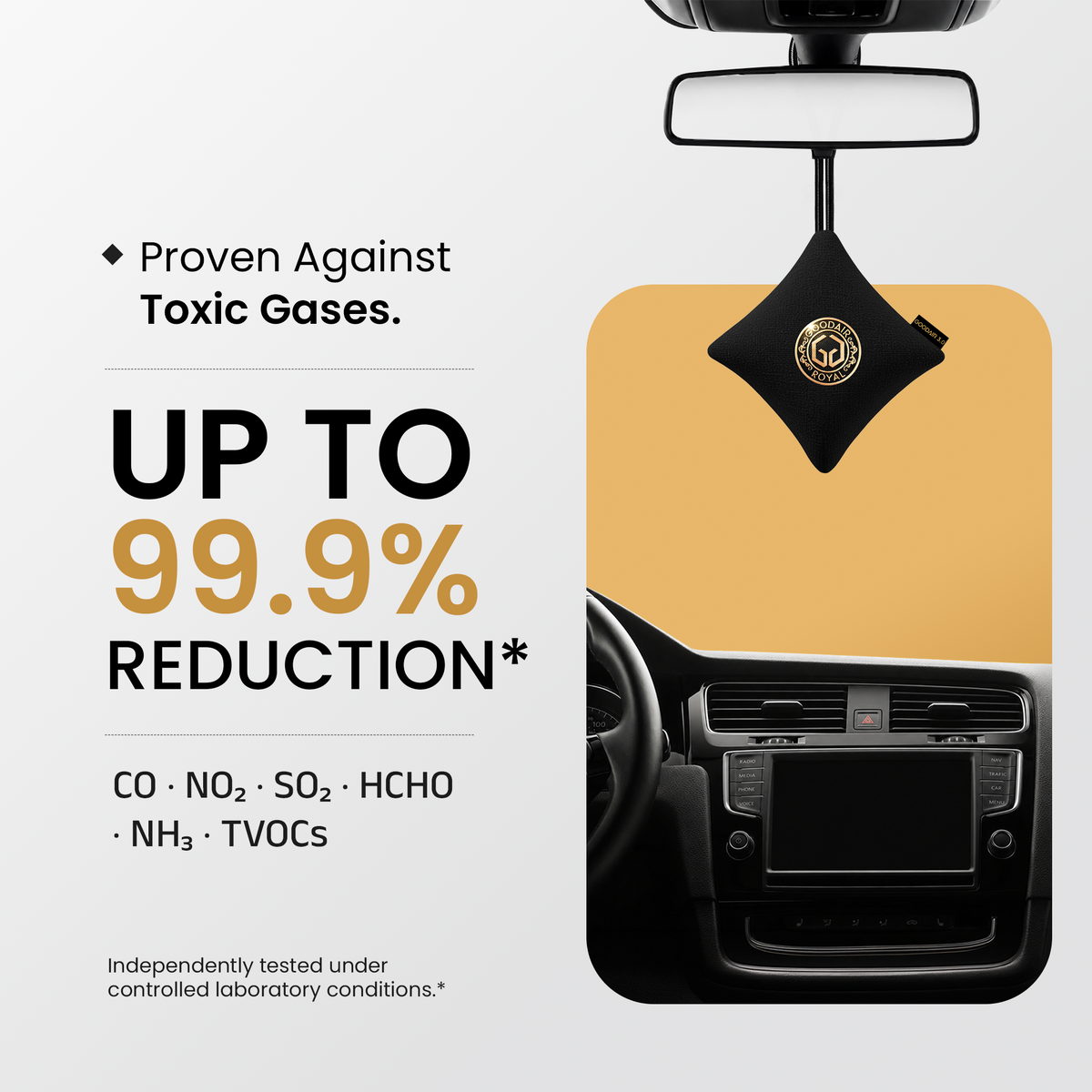 GOODAIR 3.0 Premium Non-electric Car Air Purifier | Super Black