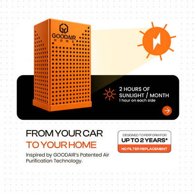 GOODAIR Home Compact | Non-Electric Air Purifier | Phoenix Orange