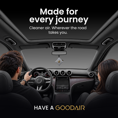 GOODAIR 3.0 Premium Non-electric Car Air Purifier | Elegant Silver