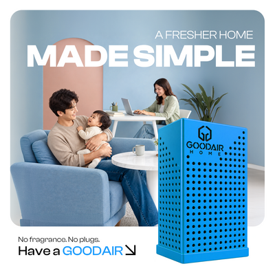GOODAIR Home Compact | Non-Electric Air Purifier | Skyfall Blue