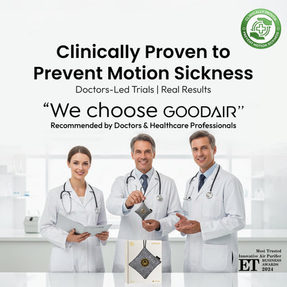 GOODAIR 2.0 Premium Non-electric Car Air Purifier | Elegant Silver