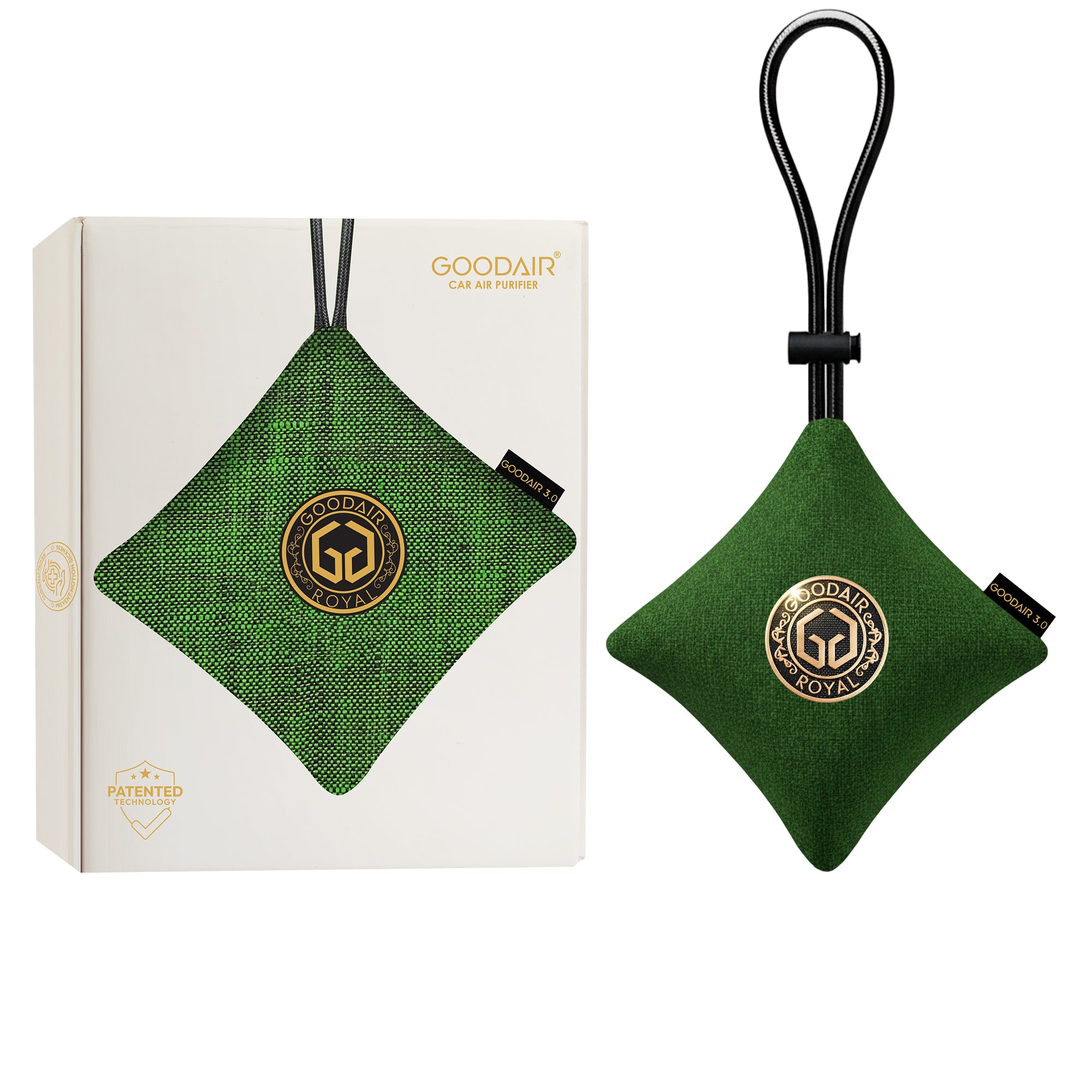 GOODAIR 3.0 Premium Non-electric Car Air Purifier | Forest Green