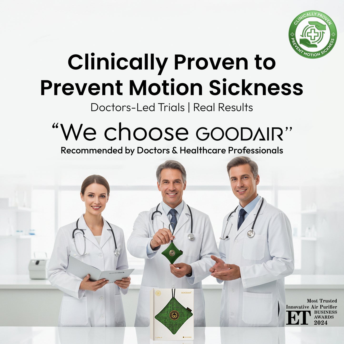 GOODAIR 2.0 Premium Non-electric Car Air Purifier | Forest Green