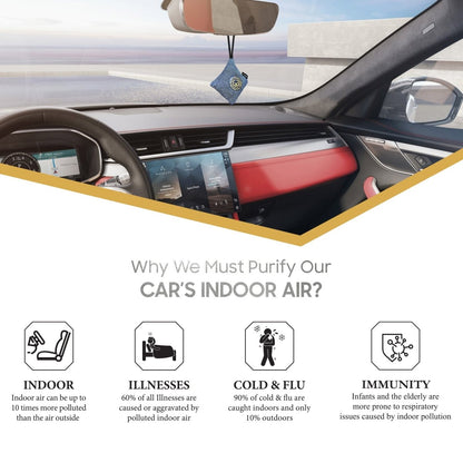 GOODAIR 2.0 Premium Non - electric Car Air Purifier | Elegant Silver - GOODAIR | India