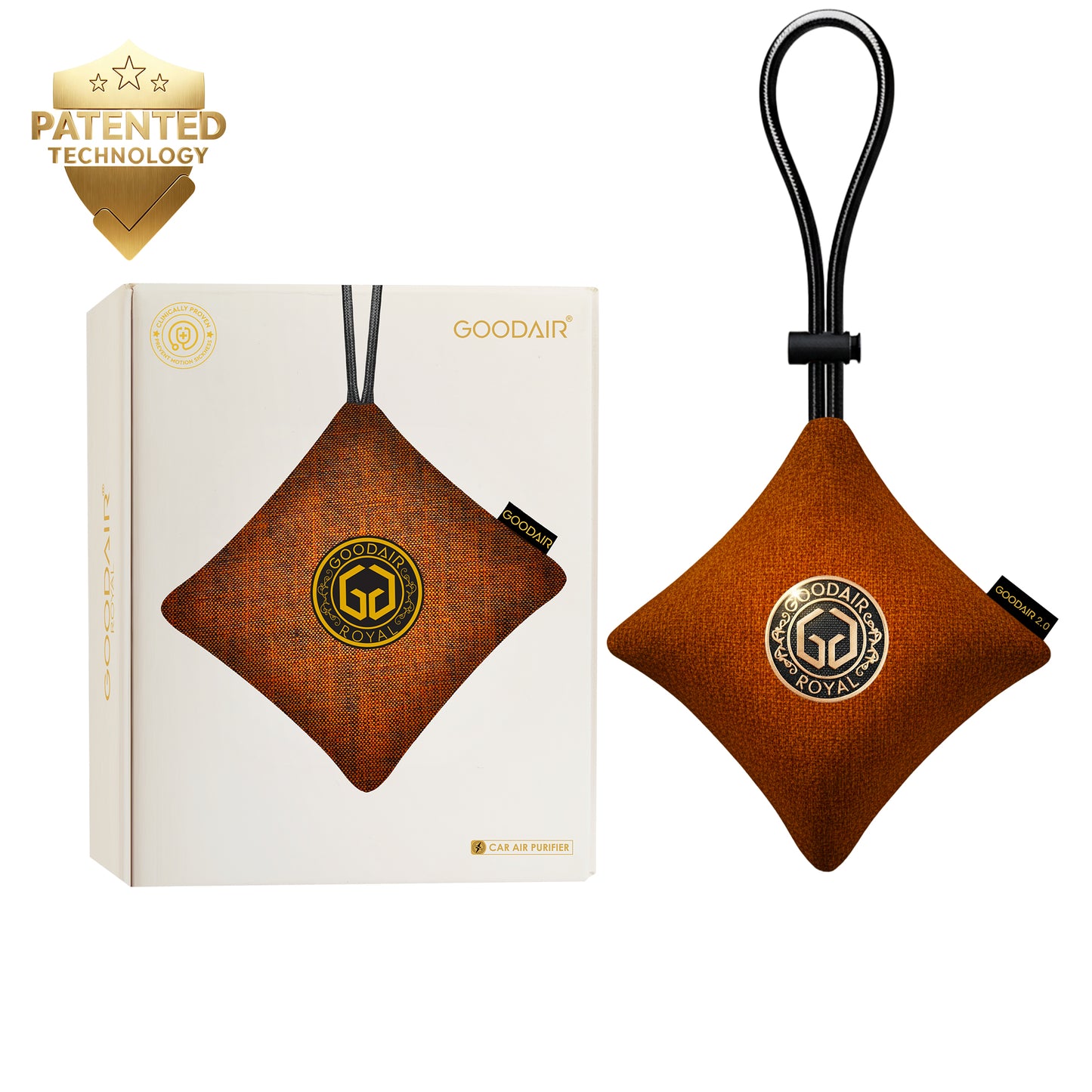 GOODAIR 2.0 Premium Non-electric Car Air Purifier | Romantic Coffee