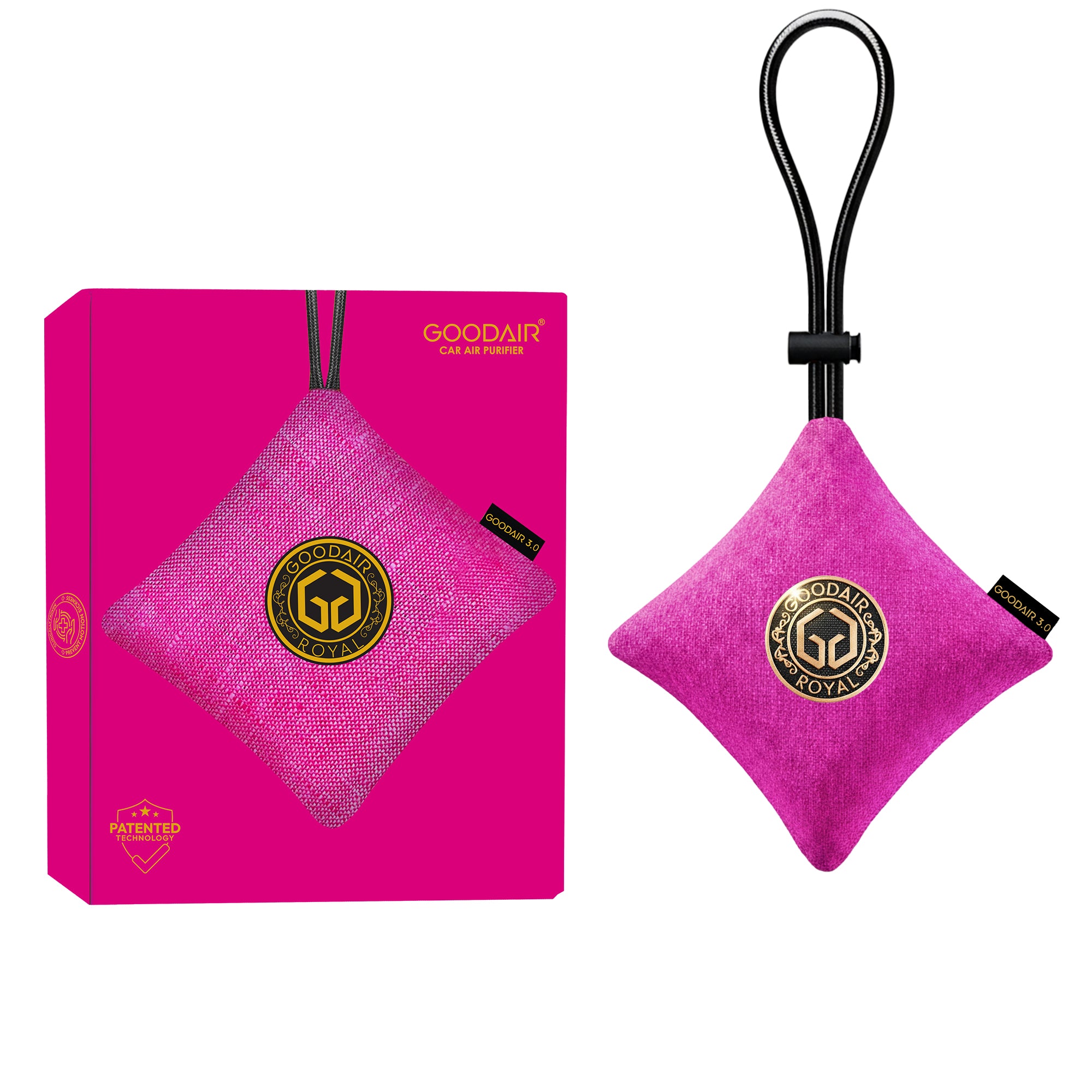 GOODAIR 3.0 Premium Non-electric Car Air Purifier | Stylish Pink