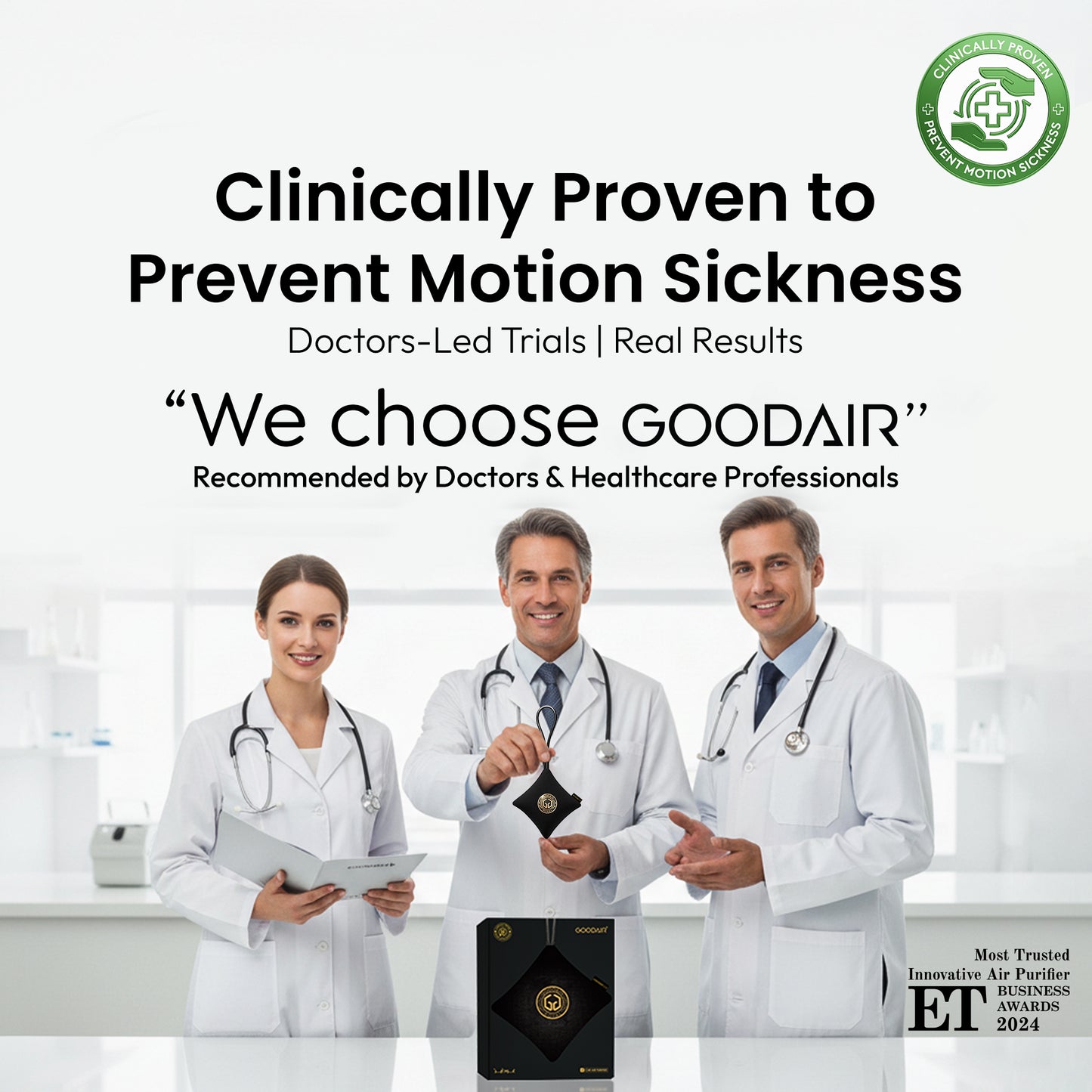 GOODAIR 2.0 Premium Non-electric Car Air Purifier | Super Black